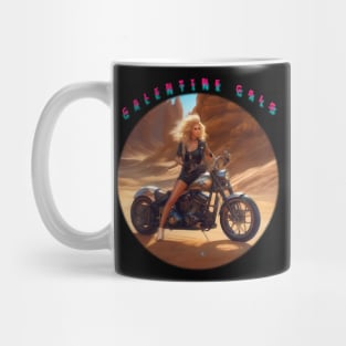 Galentine gal on a motorcycle Mug